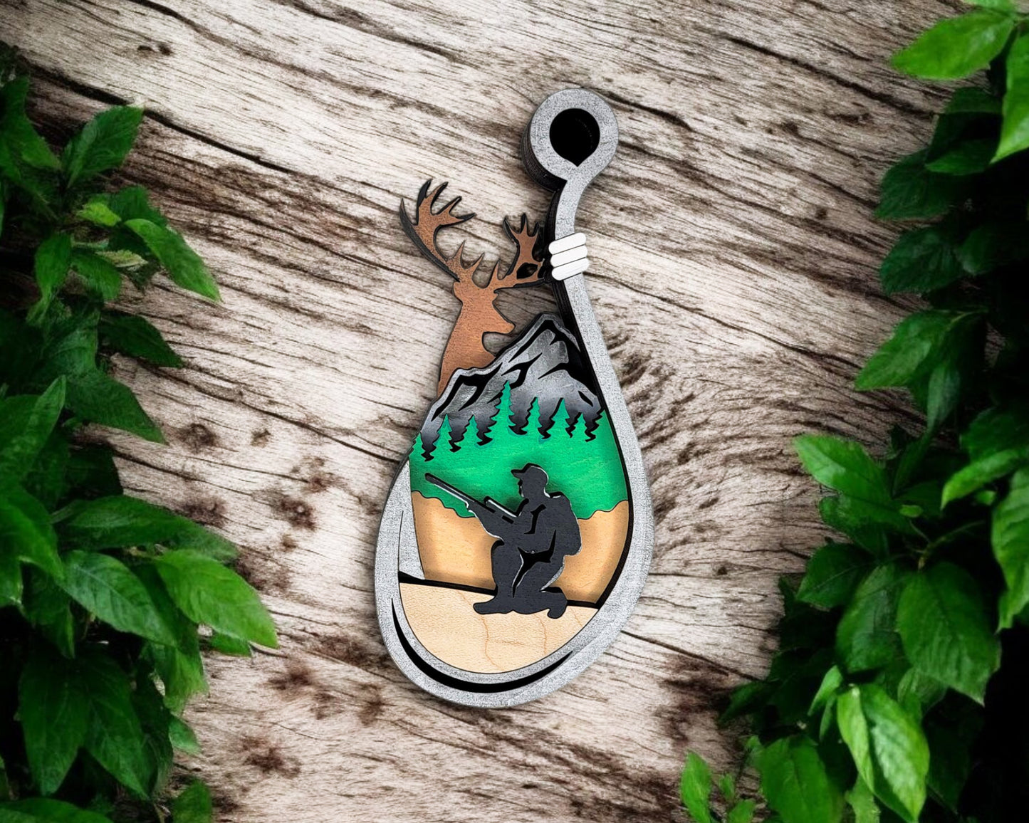 Layered Outdoor Nature Souvenir Ornament & Magnet