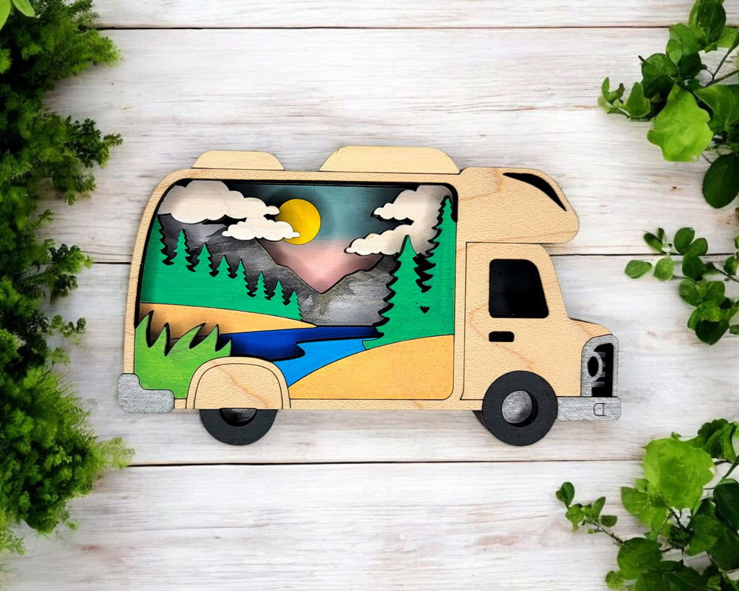 Layered Outdoor Nature Souvenir Ornament & Magnet